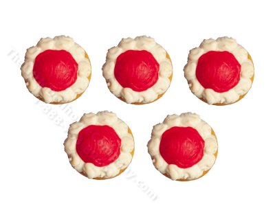 (image for) Miniature Strawberry Donuts for Dollhouses 1pk