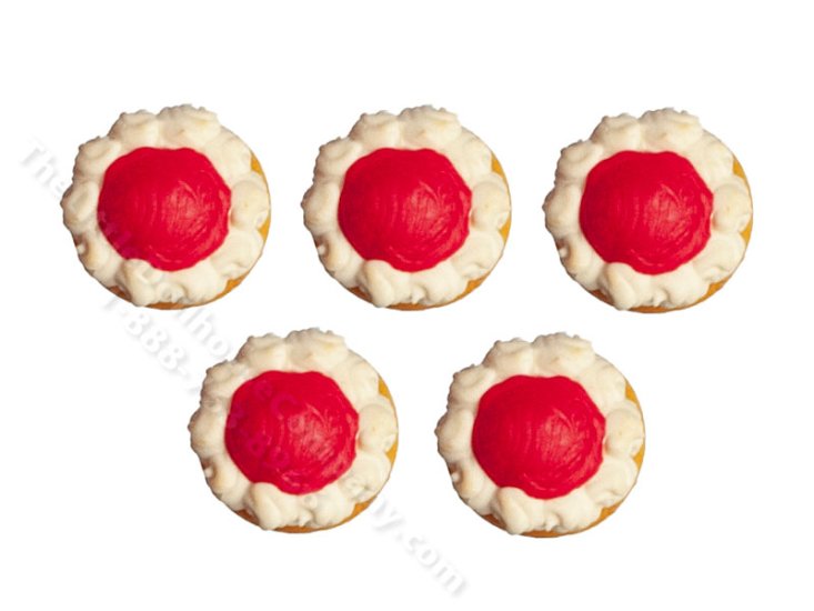 (image for) Miniature Strawberry Donuts for Dollhouses 1pk