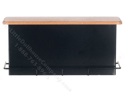 (image for) Miniature 1950's Style Black Counter for Dollhouses