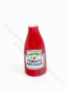 (image for) Miniature Ketchup for Dollhouses