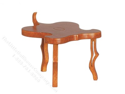 (image for) Miniature Whimsical Side Table for Dollhouses
