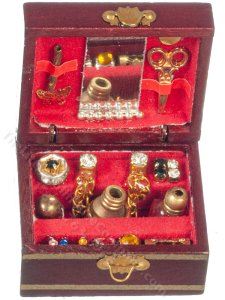 (image for) Miniature Jewelry Box for Dollhouses