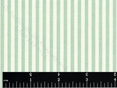 (image for) Marusia Stripe Miniature Wallpaper for Dollhouses - Green