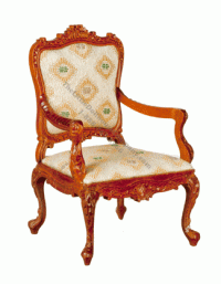 (image for) Miniature LOUIS XV ROCOCO Armchair for Dollhouses