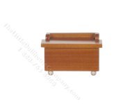 (image for) Miniature Walnut Toy Box for Dollhouses