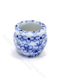 (image for) Miniature Blue and White Flower Pot for Dollhouses