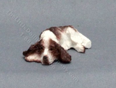 (image for) Miniature Basset Hound Dog For Dollhouses