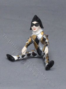 (image for) Miniature Pewter Harlequin Toy for Dollhouses
