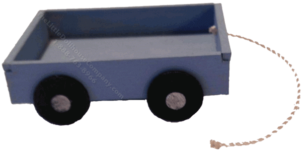 (image for) Miniature Wooden Toy Wagon with String