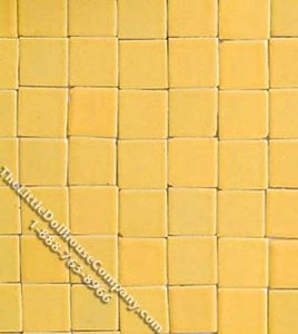 (image for) Miniature Yellow Tiles for Dollhouses (12.5"x6.5" sheet)