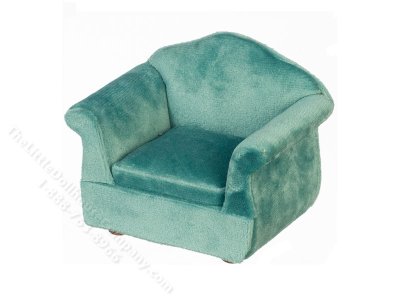(image for) Miniature Teal Velvet Armchair