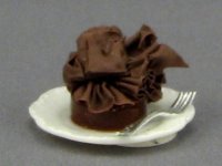 (image for) Dollhouse Scale Model Chocolate Cake Plate