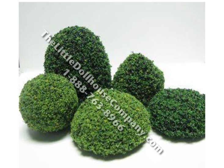 (image for) Miniature 3/4 Inch Variety pack Bushes for Dollhouses (4-5pcs)