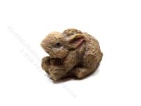 (image for) Miniature Taupe Rabbit for Dollhouses