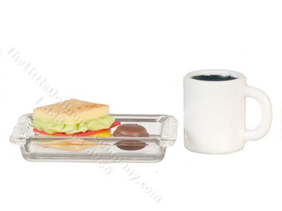 (image for) Miniature Sandwich Lunch Platter for Dollhouses