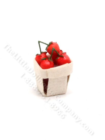 (image for) Miniature Quart of Tomato's for Dollhouses
