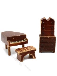 (image for) Vintage 1/2" Scale Three Piece Music Room Set