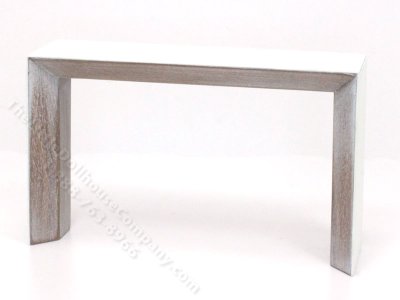 (image for) Miniature White and Wood Console Table by PRD Miniatures