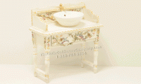 (image for) Miniature Bathroom Vanity With Sink for Dollhouses