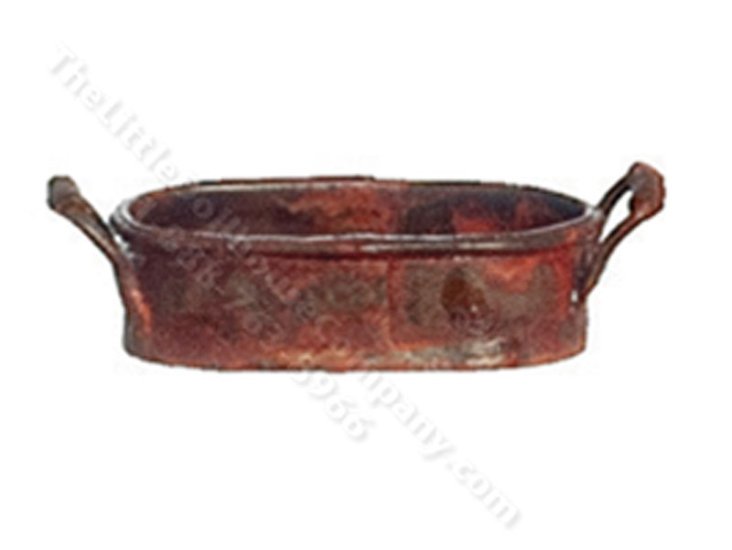(image for) Miniature Small Rusted Tub for Dollhouses