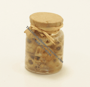 (image for) Miniature Halloween Jar of Skulls for Dollhouses
