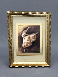 (image for) Miniature 3D Ballerina Painting for Dollhouses