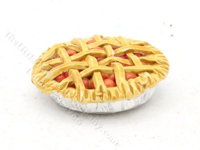 (image for) Miniature Handmade Cherry Pie By Sylvia Clarke