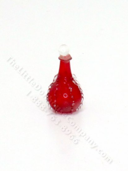 (image for) Miniature Beaded Red Decanter by Gerd Felka