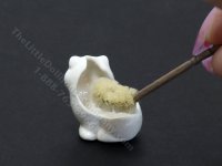 (image for) Miniature Cat Toilet Brush & Holder for Dollhouses