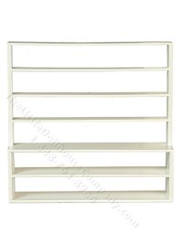 (image for) Miniature White Double Wide Store Shelf for Dollhouses
