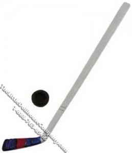 (image for) Miniature Hockey Stick and Puck for Dollhouses