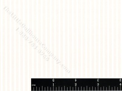 (image for) Metallic White Stripe Miniature Wallpaper for Dollhouses