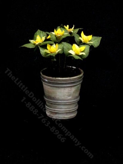 (image for) Miniature Pot of Trilliums for Dollhouses