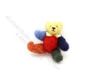 (image for) Miniature Medium Size Multicolor Mohair Teddy Bear by Erna Meyer