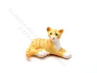 (image for) Miniature Orange Tabby Kitten for Dollhouses