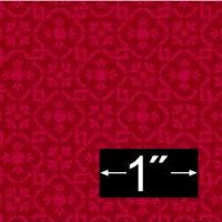 (image for) Dollhouse Scale Model Wallpaper Albert - Red