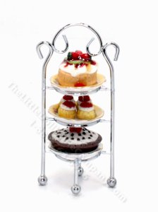 (image for) Minature 3 Tier Cake Stand with Desserts