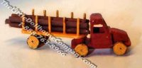 (image for) Miniature Logging Truck Kit for Dollhouses