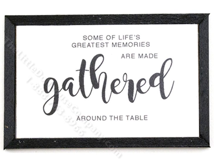 (image for) Miniature Framed 'Gathered' Board Print