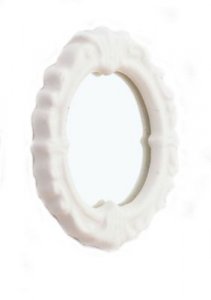 (image for) Dollhouse Bathroom Porcelain Mirror