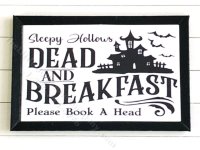 (image for) Miniature Rectangular Framed 'Dead and Breakfast' Print