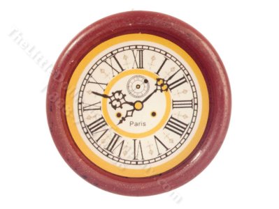 (image for) Dollhouse Scale Model Decorative Wooden Clock