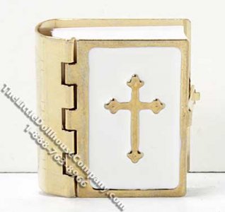 (image for) Miniature Brass Bible for Dollhouses