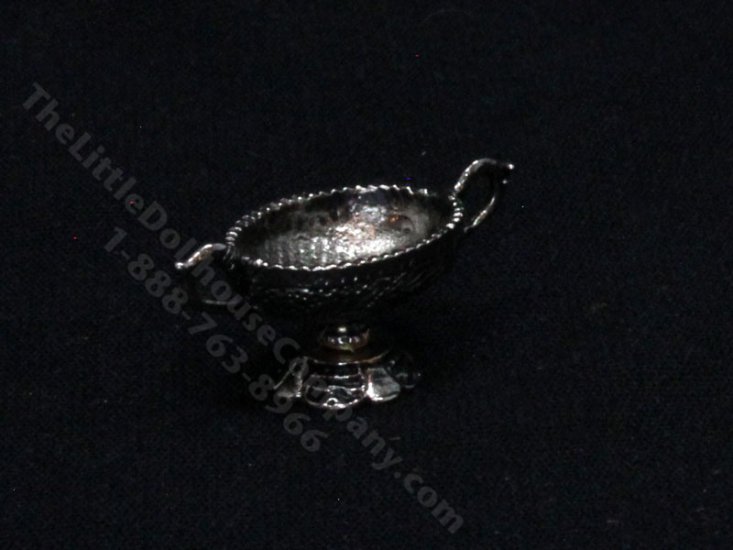 (image for) Miniature Silver Fruit Bowl for Dollhouses