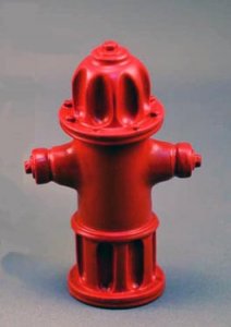 (image for) Dollhouse Scale Model Red Fire Hydrant