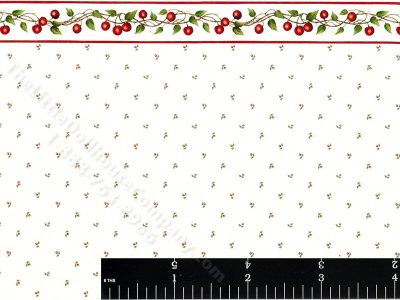 (image for) Dollhouse Scale Model Wallpaper Cherry Pattern