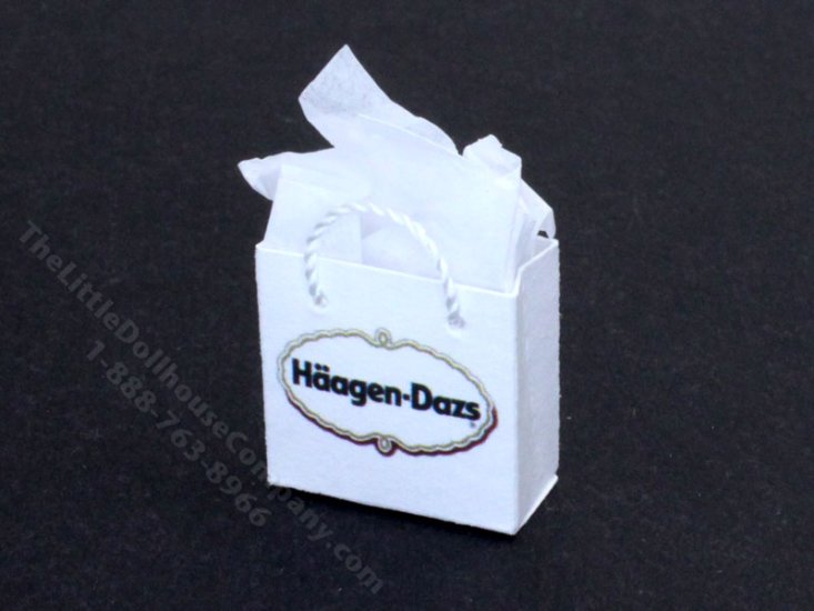 (image for) Miniature Small Haagen Dazs Shopping Bag