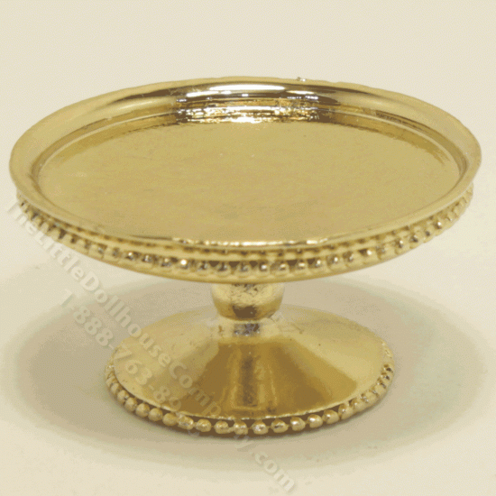 (image for) Miniature Round Gold Cake Stand