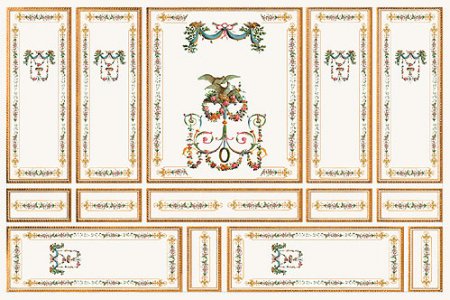 (image for) Dollhouse Scale Model Wallpaper Gold