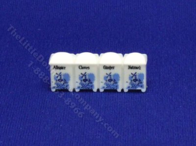(image for) Miniature Molded Set of Spice Jars